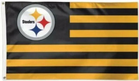 Pittsburgh Steelers 3x5 Foot NFL American Flag