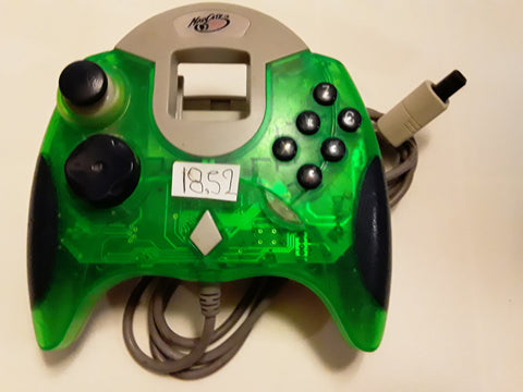 Sega Dreamcast Clear Green MadCatz Controller USED
