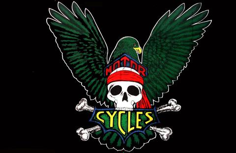Skull Eagle Cycles 3x5 Foot Flag