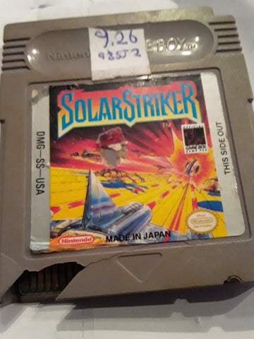 Solar Striker Used Gameboy Video Game Cartridge