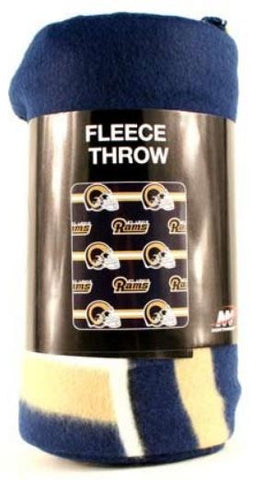***50OFF*** St Louis Rams NFL 48x60 3 Stripe Style Fleece Throw Blanket