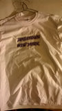 Jamestown New York T-Shirt With Blue Lettering