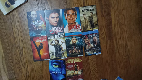 Blockbuster 8x5.5 Movie Backer Cards 10 Action Dexter Avatar & More Posters