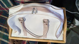 17 Inch Handbag USED Zippered Satchel Bag
