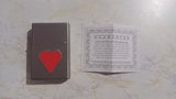 2006 Limited Edition Lighter Silver with Hearts Playing Cards Suit