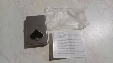 2006 Limited Edition Lighter Silver with Spade Playing Cards Suit