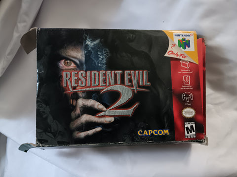 BOX ONLY Resident Evil 2 Original Nintendo 64 Replacement N64 Case Only NO GAME