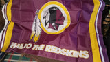 Washington Redskins Commanders Retro Slogan 3x5 NFL Flag Hail To The Redskins