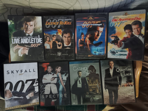8 DVD James Bond Lot 007 Collection Moore Brosnan Craig Dalton