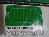 2 Pack Table Cloths Football Field 54x96 Plastic NFL Tailgating