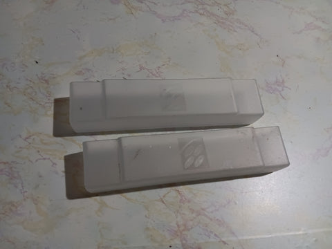 2 SNES Dust Covers Plastic OEM Super Nintendo Cartridge Bottom Protectors