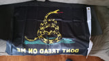 Mesh 2' x 3' See-Through Gadsden Don't Tread on Me Black Flag