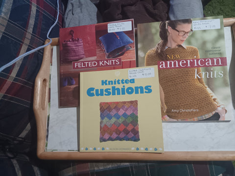 3 Book Lot New American Knits + Felted Quilts + Knitted Cushions Bundle