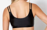 3D Weed Leaf Strappy Bra Marijuana Design Body Rage Black