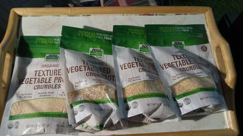 🌿4 TVP Textured Vegetable Protein Crumbles USDA Certified Organic 8OZ bundle