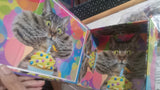 500 Piece Keepsakes Cat Cake Puzzle 18x13 Sure-Lox + Decorative Box