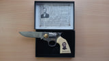 Abraham Lincoln Gun Knife Gift Boxed Pistol Folding Pocket Knife
