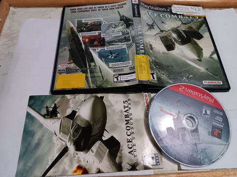 Ace Combat 5 Unsung War Complete Tested PS2 Video Game