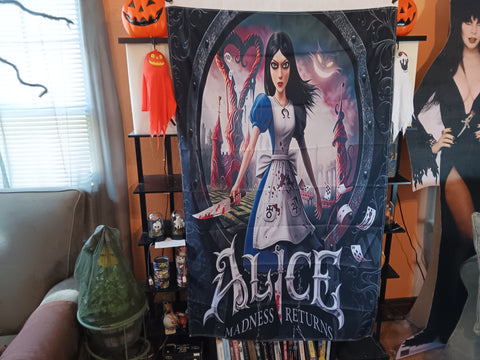 🎃 Halloween Alice The Madness Returns 3X5 Feet Flag Video Game Cover Banner 2-Sided