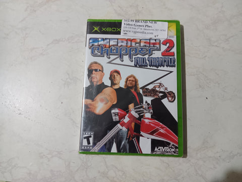 American Chopper 2 Full Throttle NEW Original Xbox Video Game