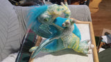 Applause Dragon Green Blue 13" Plush Toy Vintage Stuffed Animal