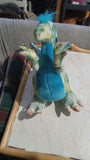 Applause Dragon Green Blue 13" Plush Toy Vintage Stuffed Animal