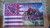 Arizona Cardinals NFL 3X5 Feet American Flag Banner Pole or Wall Decor