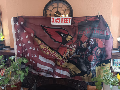 Arizona Cardinals Stars & Stripes & Steroids NFL 3X5 Feet Flag Banner
