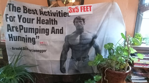 Arnold Schwarzeneggar BUNDLE Joke I.D. + 3x5 Flag