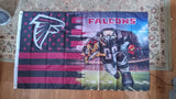 Atlanta Falcons NFL 3X5 Feet American Flag Banner Wall Decor or Pole Hang