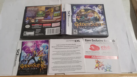 BOX MANUAL ONLY Golden Sun  Dark Dawn (Nintendo DS, 2010)