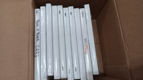 BOX ONLY 10 Wii Video Game or White DVD Cases EMPTY CASES