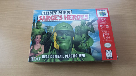 BOX ONLY Army Men Sarge's Heroes N64 Replacement N64 Case Only NO GAME