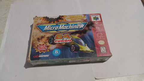 BOX ONLY Micro Machines 64 Turbo N64 Original Nintendo 64 NO GAME