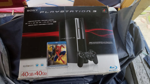 BOX ONLY PS3 Spiderman 3 Edition 40GB Console Packaging Only NO SYSTEM