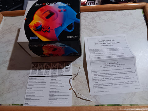 BOX ONLY + Manual Sega Dreamcast Controller Original Replacement Empty Box