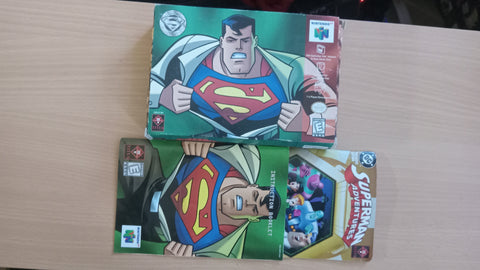 BOX ONLY Superman N64 Manual Comic Replacement ORIGINAL Box NO GAME CARTRIDGE