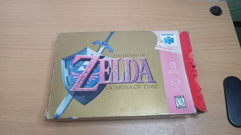 BOX ONLY The Legend of Zelda Ocarina of Time N64 Original Replacement Nintendo 64 Case Only NO GAME