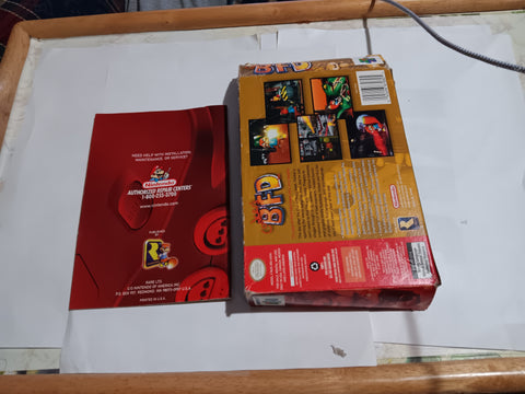 BOX ONLY + MANUAL Conker's Bad Fur Day N64 Original Replacement Nintendo 64 NO GAME