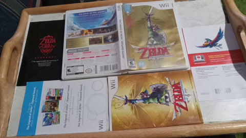 BOX ONLY + MANUAL Legend of Zelda Skyward Sword Wii NO GAME