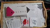 BOX ONLY + MANUALS DSi System Red / Hot Pink Console PACKAGING ONLY
