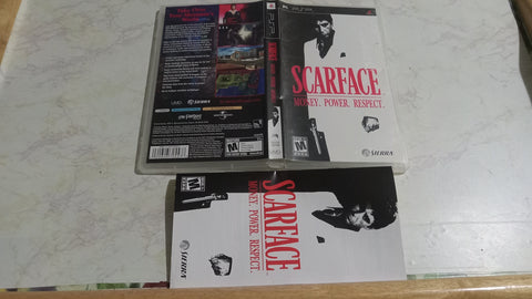 BOX ONLY + MANUAL Scarface PSP NO GAME