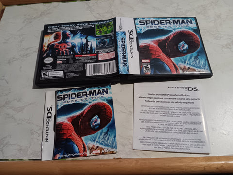 BOX ONLY + MANUAL Spiderman Edge of Time Nintendo DS NO GAME