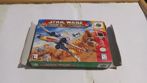 BOX ONLY + MANUAL Star Wars Rogue Squadron N64 Original Nintendo 64 NO GAME