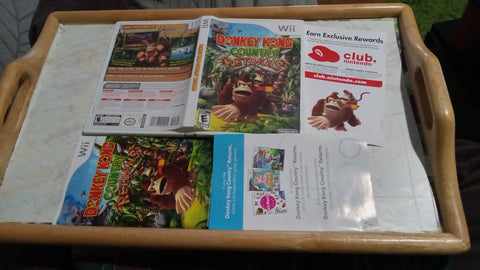BOX + MANUAL ONLY Donkey Kong Country Returns Wii NO GAME