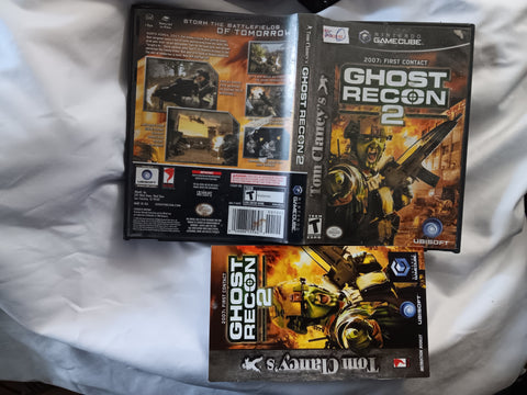 BOX + MANUAL ONLY Ghost Recon 2 Nintendo Gamecube Original Packing Only