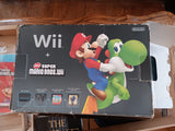 BOX + MANUALS ONLY Wii New Super Mario Bros. Black Console NO SYSTEM