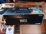 BOX + MANUALS ONLY Wii New Super Mario Bros. Black Console NO SYSTEM