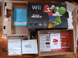 BOX + MANUALS ONLY Wii New Super Mario Bros. Black Console NO SYSTEM