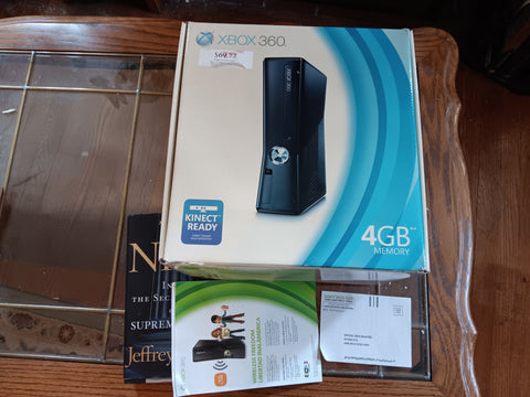 BOX + MANUALS ONLY Xbox 360 4GB S Model Console NO SYSTEM